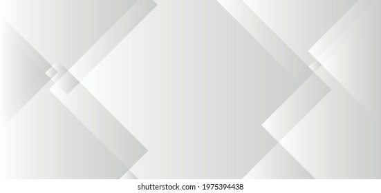 Abstract geometric background design with white color. Vector