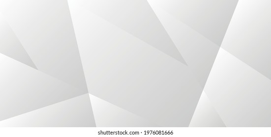 Abstract geometric background design with white color. Vector