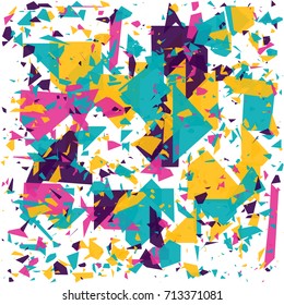 Abstract geometric background. Detonate background. Vector Illustration EPS10