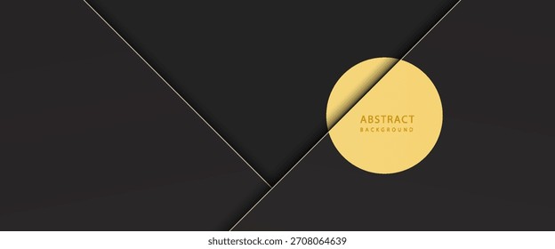 Abstract geometric background of diagonal grey rectangular paper cuts with gold stripes. Luxury background with modern 3D. EPS10, WEBSITE