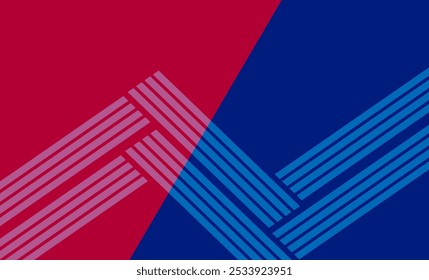 Fundo geométrico abstrato com linhas diagonais e formas. Ilustração vetorial.