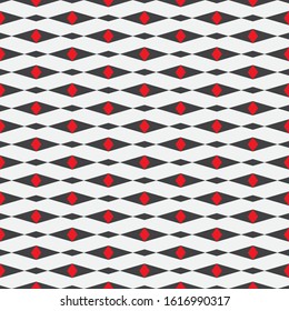 Abstract geometric background with diamonds. Modern seamless minimalist texture. Vector ornament for fabric, wallpaper, packaging.