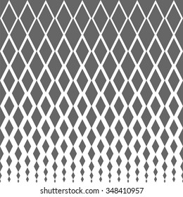 Abstract geometric background. Diamonds. Vertical pattern. Reducing size from large to small. Classic shapes.