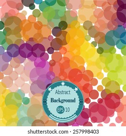 Abstract geometric background with different rounds. Vector illustration. EPS 10.