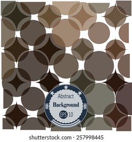 Abstract geometric background with different rounds. Vector illustration. EPS 10.