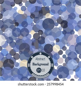 Abstract geometric background with different rounds. Vector illustration. EPS 10.