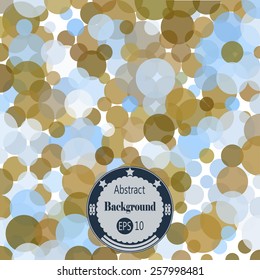 Abstract geometric background with different rounds. Vector illustration. EPS 10.