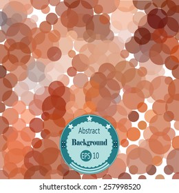 Abstract geometric background with different rounds. Vector illustration. EPS 10.