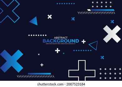 Abstract geometric background with different geometric shapes vector abstract gradient illustrations, backgrounds for the cover of magazines, Banner, Poster.
