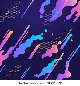 Abstract geometric background with different geometric shapes. Applicable for Banners, Placards, Posters, Flyers. Eps10 vector template.