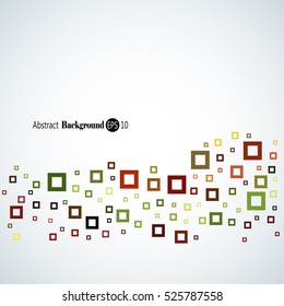Abstract geometric background with different squares and plenty space for text