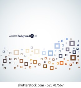 Abstract geometric background with different squares and plenty space for text