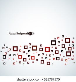 Abstract geometric background with different squares and plenty space for text