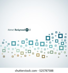 Abstract geometric background with different squares and plenty space for text