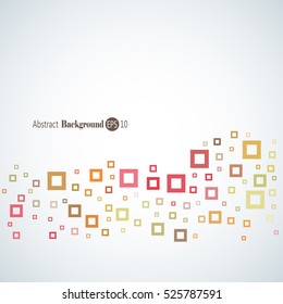 Abstract geometric background with different squares and plenty space for text