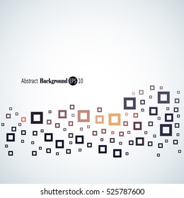 Abstract geometric background with different squares and plenty space for text
