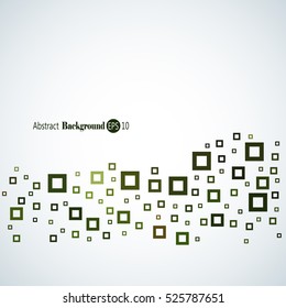 Abstract geometric background with different squares and plenty space for text