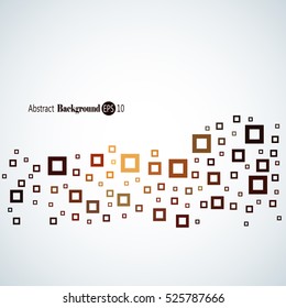 Abstract geometric background with different squares and plenty space for text