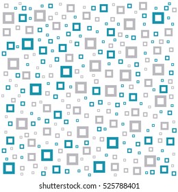 Abstract geometric background with different squares and plenty space for text