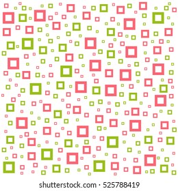 Abstract geometric background with different squares and plenty space for text