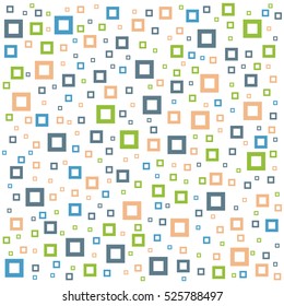 Abstract geometric background with different squares and plenty space for text