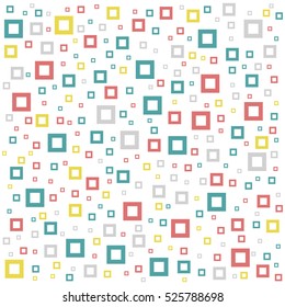 Abstract geometric background with different squares and plenty space for text