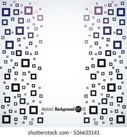 Abstract geometric background with different squares