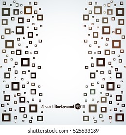 Abstract geometric background with different squares