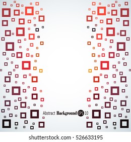 Abstract geometric background with different squares