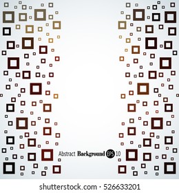 Abstract geometric background with different squares