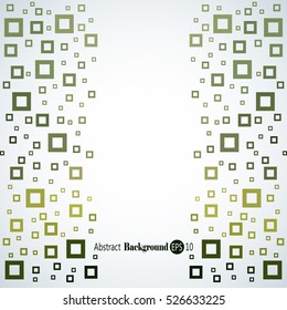 Abstract geometric background with different squares
