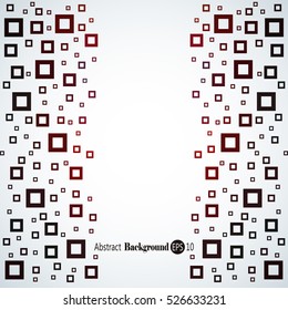 Abstract geometric background with different squares