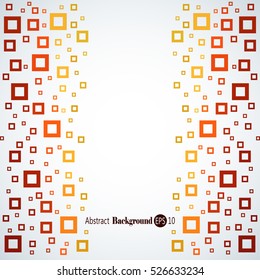 Abstract geometric background with different squares