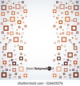 Abstract geometric background with different squares