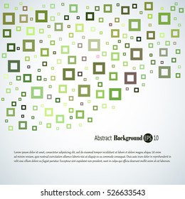 Abstract geometric background with different squares and plenty space for text