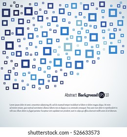 Abstract geometric background with different squares and plenty space for text