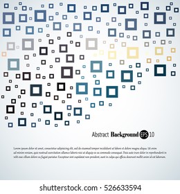 Abstract geometric background with different squares and plenty space for text