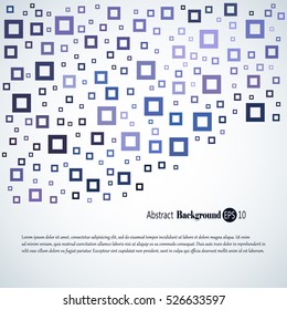 Abstract geometric background with different squares and plenty space for text