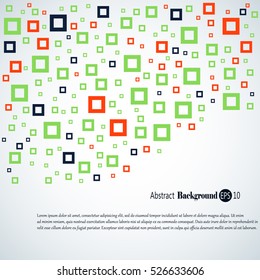 Abstract geometric background with different squares and plenty space for text