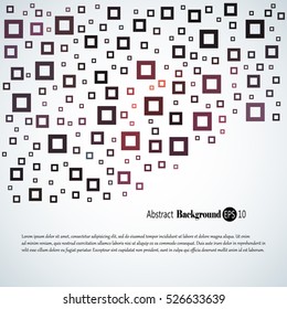 Abstract geometric background with different squares and plenty space for text