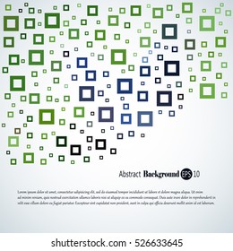 Abstract geometric background with different squares and plenty space for text