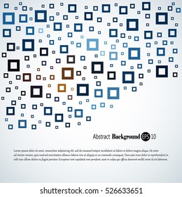 Abstract geometric background with different squares and plenty space for text
