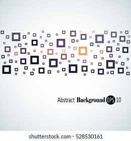 Abstract geometric background with different squares and plenty space for text