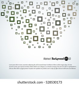 Abstract geometric background with different squares and plenty space for text