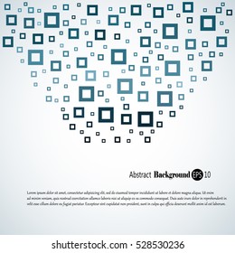 Abstract geometric background with different squares and plenty space for text