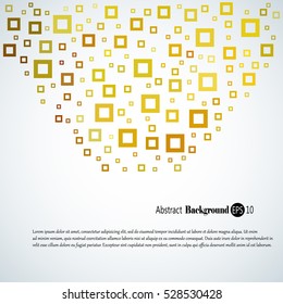 Abstract geometric background with different squares and plenty space for text