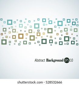 Abstract geometric background with different squares and plenty space for text
