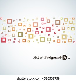 Abstract geometric background with different squares and plenty space for text

