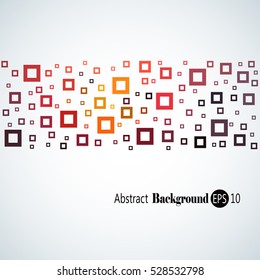 Abstract geometric background with different squares and plenty space for text
