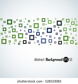 Abstract geometric background with different squares and plenty space for text
